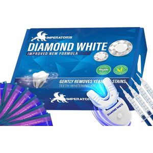 Imperatoris - Tandenbleek Strips + LED - Wittere Tanden Set - Tandenbleekset - Tandenblekers - Teeth Whitening Kit - PAP+