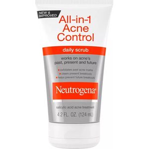 Neutrogena - Acne & Puistjes - All-in-1 Acne Control Daily Face Scrub with Salicylic Acid for Acne-Prone Skin - 124ml