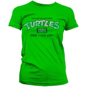 Teenage Mutant Ninja Turtles Dames Tshirt -L- Turtles NY 1984 Groen