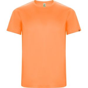 Fluor Oranje 4 Pack Unisex ECO CONTROL DRY sportshirt korte mouwen 'Imola' merk Roly maat L