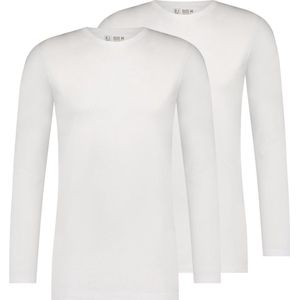 RJ Bodywear Everyday Roosendaal T-shirt (2-pack) - heren T-shirt met O-hals - wit - Maat: XXL
