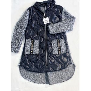 Comfortabele jasje - vest voor dames met zijzakken en capuchon Maat 40/42