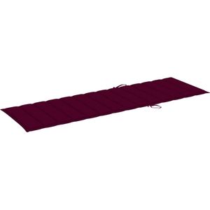 vidaXL Ligbed Acaciahout - Grijs - Inclusief Kussen Ligbed - Lounge Bed - Tuinset - Buitenleven - Tuinmeubel