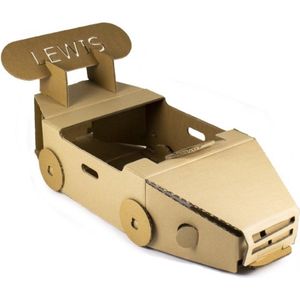 Kartonnen Speelauto - Speelhuis - Kartonnen speelgoed - 100% recyclebaar - 100x40x40 cm - Helemaal te versieren met verf - Cadeau van Duurzaam Karton - KarTent