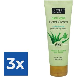 Sence Handcreme Aloe Vera 75 ml - Voordeelverpakking 3 stuks