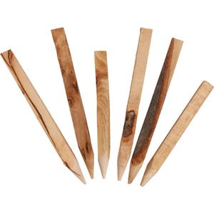 Geslepen houten palen met gebreken - 20 stuks