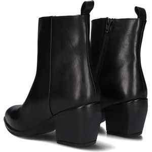 Notre-V Ki-4563 Enkellaarsjes - Enkelboots met rits - Dames - Zwart - Maat 44