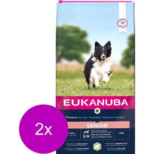 Eukanuba Mature Senior Lam&Rijst - Hondenvoer - 2 x 12 kg
