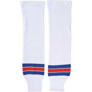 IJshockey sokken Bambini New York Rangers wit/rood/blauw gebreid