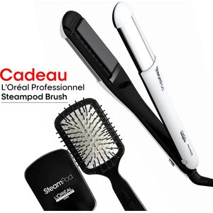 L'Oréal Professionnel SteamPod 4.0 + Gratis Haarborstel - Professionele stoom stijl- & krultang + Gratis Steampod Borstel cadeau