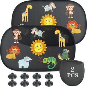 Zonnescherm Auto 2-Pack voor Kinderen - UV Bescherming en Eenvoudige Installatie
