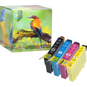 Ink Hero - 4 Pack - Inktcartridge / Alternatief voor de Epson 16 16XL WorkForce WF-2010W WF-2510WF WF-2520NF WF-2530WF WF-2540WF WF-2630WF WF-2650DWF WF-2660DWF WF-2750DWF