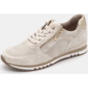 Marco Tozzi Dames Sneaker - 23782-447 Lichtbeige Metallic - Maat 39