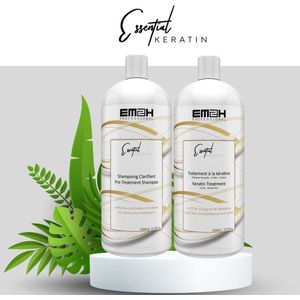 Essential Keratin Braziliaanse keratinebehandeling voor kroeshaar Kit 2x1000ml