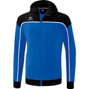 Erima Change Trainingsjack Met Capuchon Kinderen - New Royal / Zwart / Wit | Maat: 140