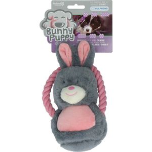 Bunny Puppy Ropey Swing – Hondenknuffel – Kalmerend – Grijs – 9 x 18 x 6,5 cm
