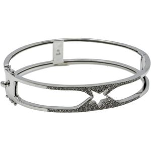 zilver - armband - bangle - zirconia - ster -