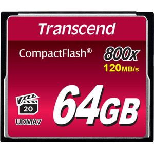 Transcend 64GB 800x CF 64GB CompactFlash MLC