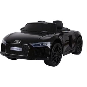 Elektrische Kinderauto Audi R8 Spyder Zwart 12V Met Afstandsbediening