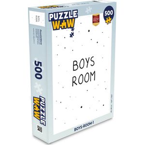 Puzzel Quotes - Boys room - Spreuken - Jongens - Kind - Legpuzzel - Puzzel 500 stukjes