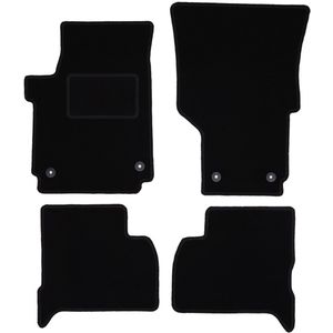 Zwarte veloursmatten voor: Volkswagen Amarok pick-up (2010-)