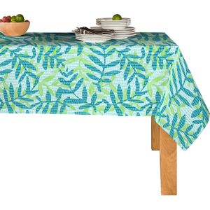 Mistral Home - TAFELKLEED - afwasbaar - 140 x 240 cm - botanisch - blauw - Tafelzeil - PEVA