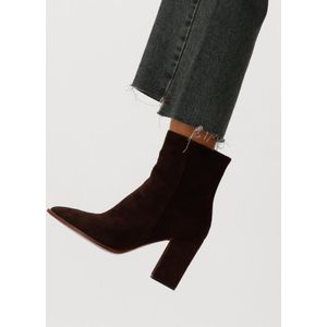 Omoda 0492-11 Enkellaarsjes - Enkelboots met rits - Dames - Zwart - Maat 36