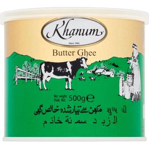 Khanum - Pure Butter (boter) Ghee - 6 x 500 gram