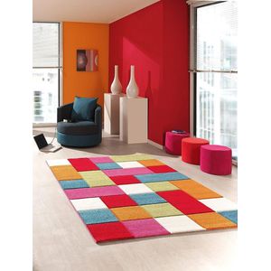 the carpet Monde Modern Zacht Kinderdeken, Zachte pool, Kleurecht, Levendige kleuren, 80x150 cm