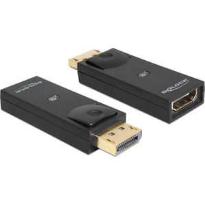 Delock - DisplayPort naar HDMI Beeldscherm Adapter - zwart