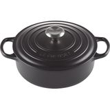 Le Creuset Lage Braadpan / Risottopan Signature Mat Zwart ø 24 cm / 3.1 Liter