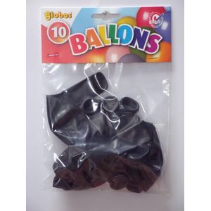 Zwarte Ballonnen 30cm 10 stuks