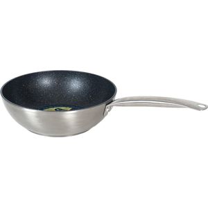 San Ignacio Braadpan 51 X 29 X 12 Cm Aluminium Zilver/zwart