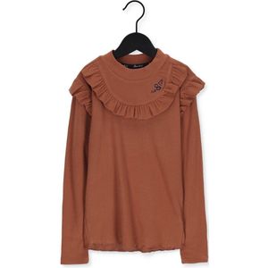 Nono N208-5404 Tops & T-shirts Meisjes - Shirt - Oranje - Maat 104