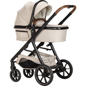 Qute Kinderwagen Q-Journey Taupe - Zwart Frame