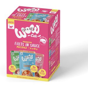 WOW CAT - Saus Multipack Zakje 6x85g - 6x85g