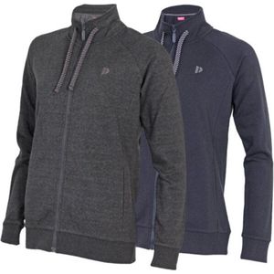 2-Pack Donnay - Vest met opstaande kraag (Amber) - Sporttrui - Dames - Charcoal-marl/Navy (1397) - maat XL