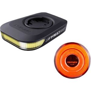 Ravemen fietsverlichtingsset LS03 combi (FR160 + CL05) - USB oplaadbaar - Voorlicht en Achterlicht Fietslamp - Waterdicht Fietslicht