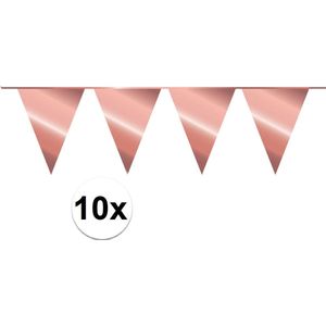 Slinger Vlaggenlijn Rosé Goud 100 Meter Verjaardag Slinger Voor Binnen En Buiten