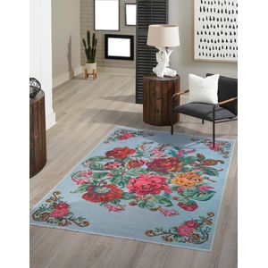 Flycarpets Adrasos Vintage Vloerkleed - 160x230cm - Gebloemd Kelim - Multi