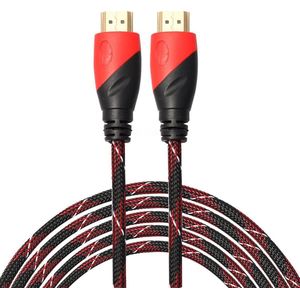 By Qubix HDMI kabel 10 meter - HDMI 1.4 versie - 1080P High Speed - HDMI 19 Pin Male naar HDMI 19 Pin Male Connector Cable - Red line