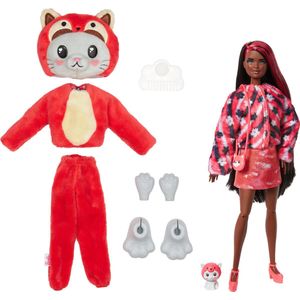Barbie Cutie Reveal Pop - 30 cm - Kitten Rode Panda - Barbiepop