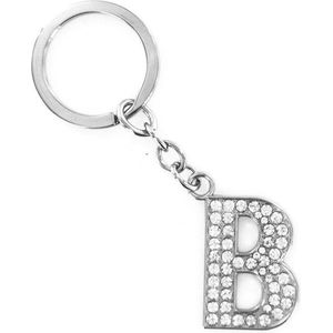 Sleutelhanger Diamant Letter - B