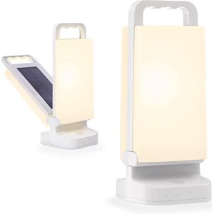 Oplaadbare Campinglamp op Zonne-energie - Instelbare Helderheid - 4400 mAh Batterij - 80 uur Looptijd - IPX4 Waterdichte LED-verlichting - Kamperen Vissen Wandelen