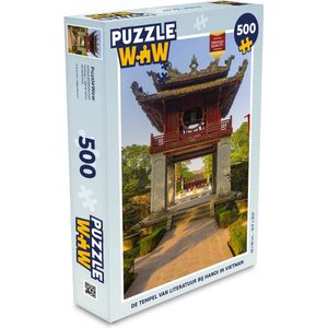 Puzzel Hanoi - Tempel - Rood - Legpuzzel - Puzzel 500 stukjes