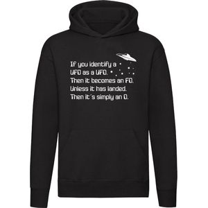UFO FO O Hoodie - grappig - ruimte - sterren - planeten - alien - unisex