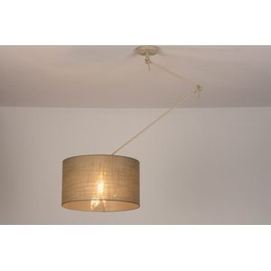 Lumidora Hanglamp 31140 - MYKONOS - E27 - Beige - Taupe - Zand - Metaal - ⌀ 45 cm