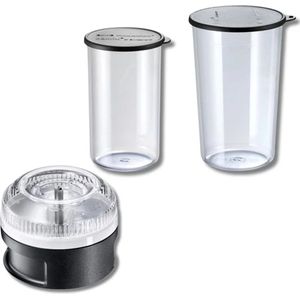 Bamix BBQ bundle: processormolen met poederschijf + bekerset 400 & 600ml + QR voor receptenboek