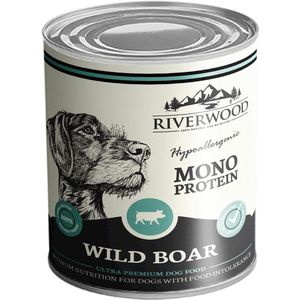 Riverwood Blik Dog Hondenvoer Monoproteine Wild Zwijn 400 gr