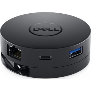 Dell 492-BCJ DA300 USB-C mobiele adapter 4K/10Gbps 6-in-1 (HDMI, DP, VGA, Ethernet, USB-C en USB-A)